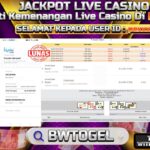 BUKTI JACKPOT SPEED BACCARAT 1 TERPERCAYA DI INDONESIA TGL 29-07-2024