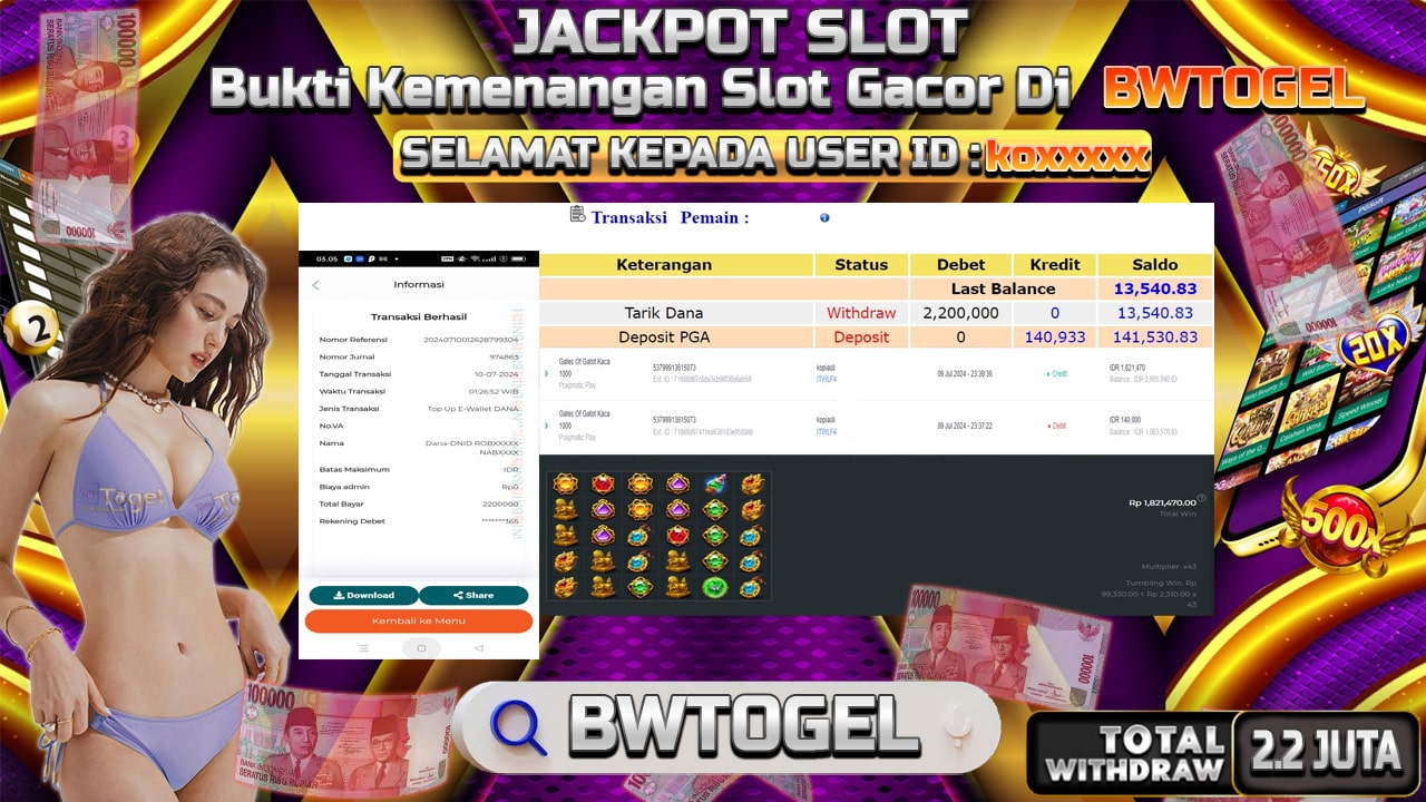 BUKTI JACKPOT SLOT GATES OF GATOT KACA 1000 TERPERCAYA DI INDONESIA TGL 10-07-2024