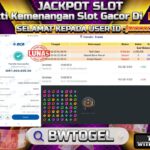 BUKTI JACKPOT SLOT GEMS BONANZA TERPERCAYA DI INDONESIA TGL 19-10-2024